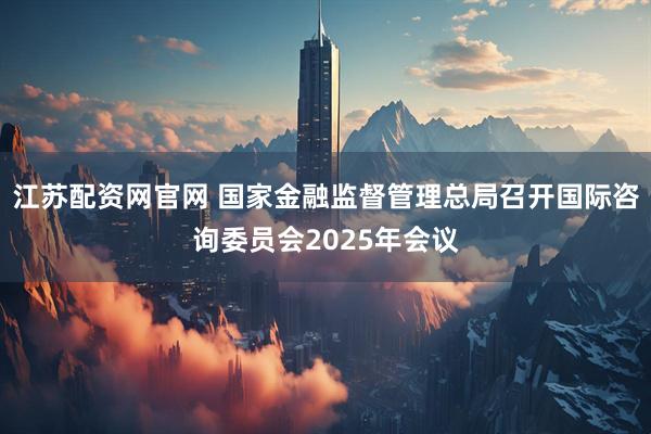 江苏配资网官网 国家金融监督管理总局召开国际咨询委员会2025年会议