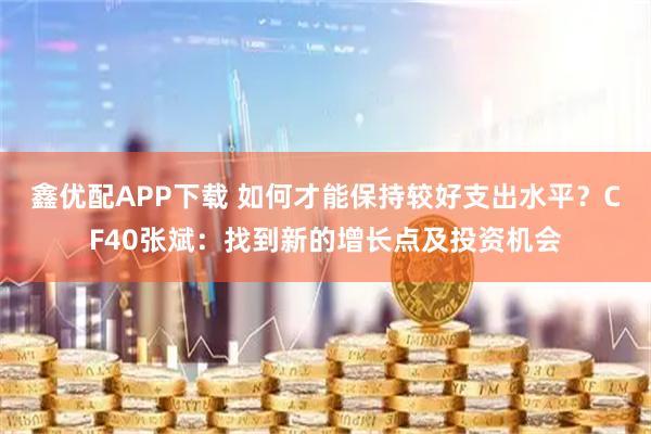 鑫优配APP下载 如何才能保持较好支出水平？CF40张斌：找到新的增长点及投资机会